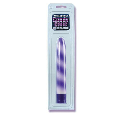 Waterproof Candy Cane Vibrator - Purple