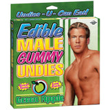 Edible Male Gummy Undies Green Apple