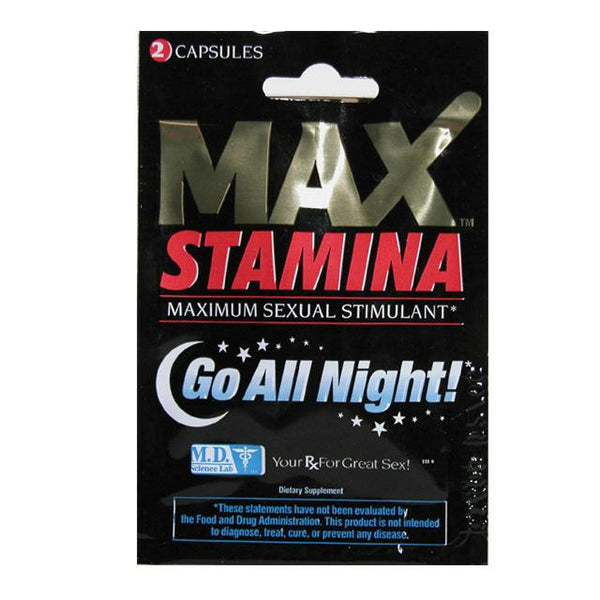 MaxStamina Sexual Stimulant 2 pack (Display of 24)