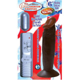 Afro American Whoppers 6in. Straight Vibrating Dong with Bullet