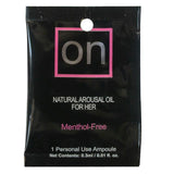 On Natural Arousal Oil For Her Packets 0.3ml-0.01oz (75-DP)