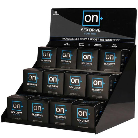 On Sex Drive For Him Testosterone Booster 2 fl oz Counter Display (12)