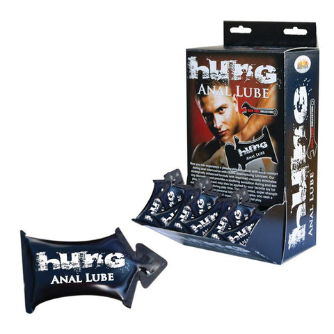 Hung Anal Lube (Counter Display of 50 10ml Pillow Packs)