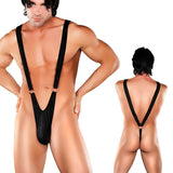 Male Power Nylon Lycra Sling with Rings Blk L-XL