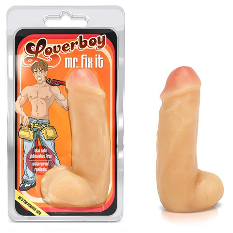 Blush Loverboy Mr. Fix It 6.25in. Dong With Balls (White)