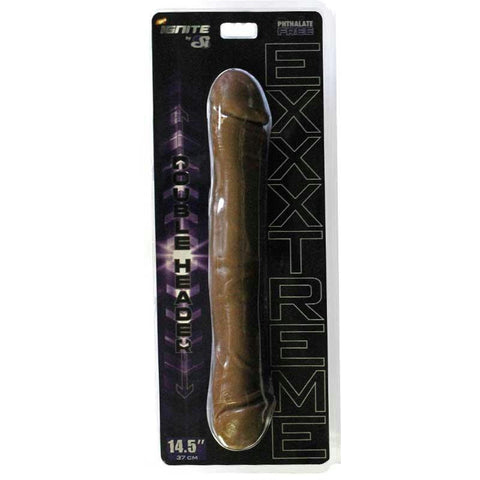 SI 14In Exxtreme Double Dong - Brown
