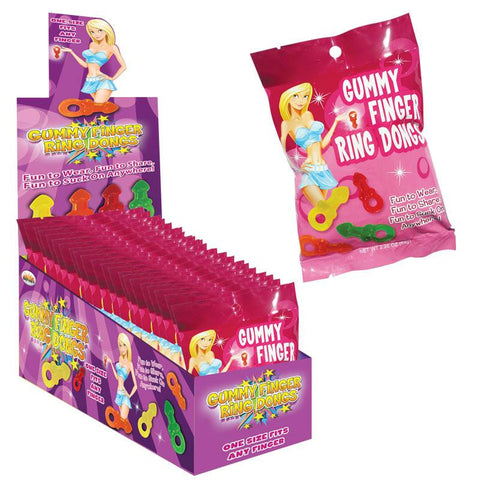 Gummy Finger Ring Dongs 8-Bag(12-DP)