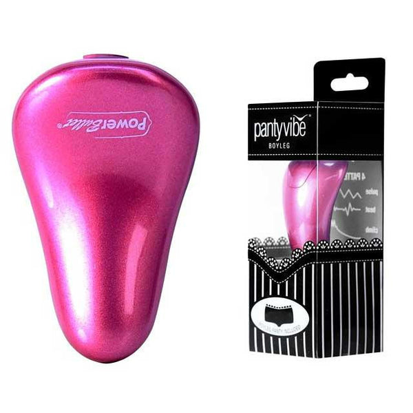 Panty Vibe Boyleg Raspberry XL w-Power Bullet