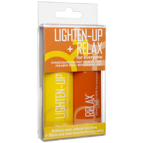 2 Pack Lighten Up + Relax, Lubricants, Doc Johnson, Red Hot Toy Box  Save Template
