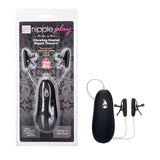 nipple play Vibrating Heated Nipple Teasers - Black