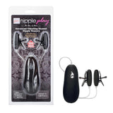 Nipple Play Advanced Vibrating Heated Nipple Teasers - Black