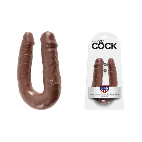 King Cock - Double Trouble Brown Medium