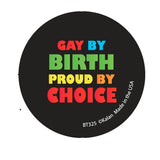 Gay By Birth Proud By Choice Button