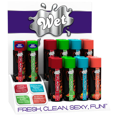 Wet Fun Flavors Counter Top Display (4ea of 4 skus)