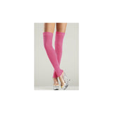 Acrylic Thigh High Leg Warmer Hot Pink O/S