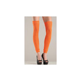 Acrylic Thigh High Leg Warmer Orange O/S