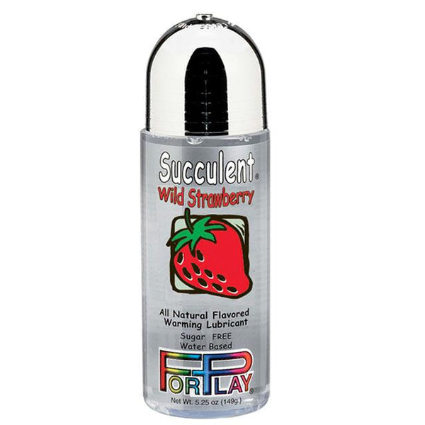 ForPlay Succulent Wild Strawberry Flavored Warming Lubricant 5.25oz