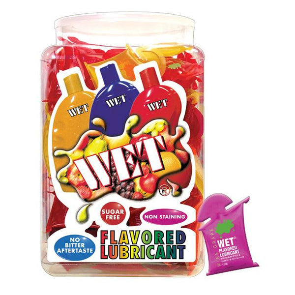 Wet Flavored 10ml Pillow (144pc. asst.-Free Bowl Display)
