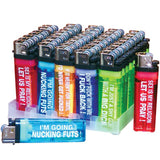 Assorted Humorous Lighters (Display of 50)