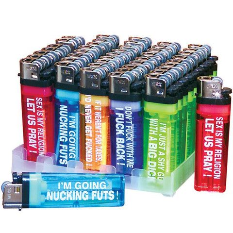 Assorted Humorous Lighters (Display of 50)