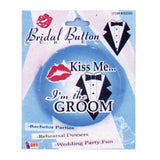 'Kiss Me...I'm The Groom' Button