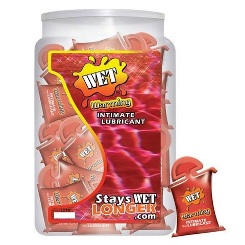 Wet Warming Lubricant 10ml Pillow (120pc.- Free Bowl Display)