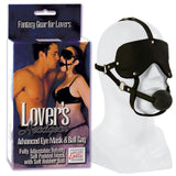 Lovers Headgear - Advanced Eye Mask & Ball Gag - Black