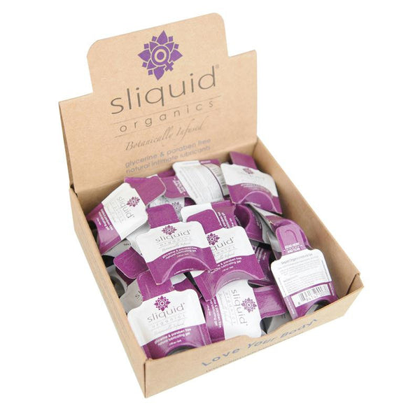 Sliquid Organics Natural Lubricating Gel (60 Pillows Per Display)