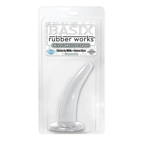 Basix Rubber Works - His and Hers G-Spot Clear