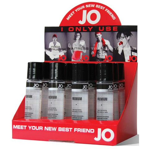 JO Premium Silicone Lubricant 1oz. Counter Display (12)