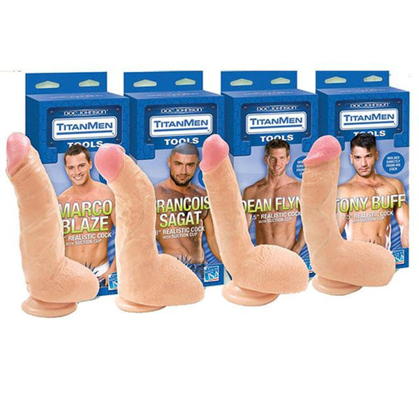 TitanMen - Marco Blaze 8.5 inch Realistic Cock White