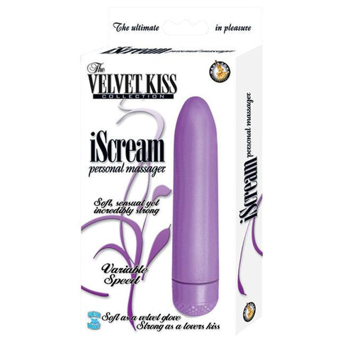 The Velvet Kiss Collection Iscream Multispeed Waterproof 5in. Vibe (Purple)
