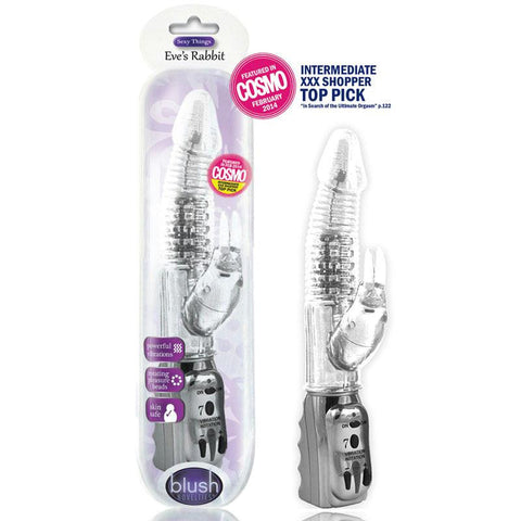 Blush Eve's Rabbit Clit Stimulating Vibe (Clear)