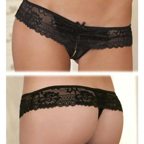 Crotchless Lace Boyshort
