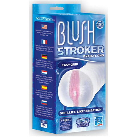 Ur3 Xtra Long Blush Stroker (Clear/Pink)