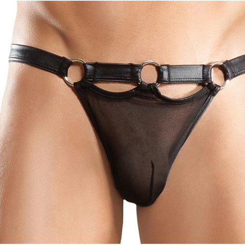 Male Power 3-Ring Mesh Micro Thong Small Underwear