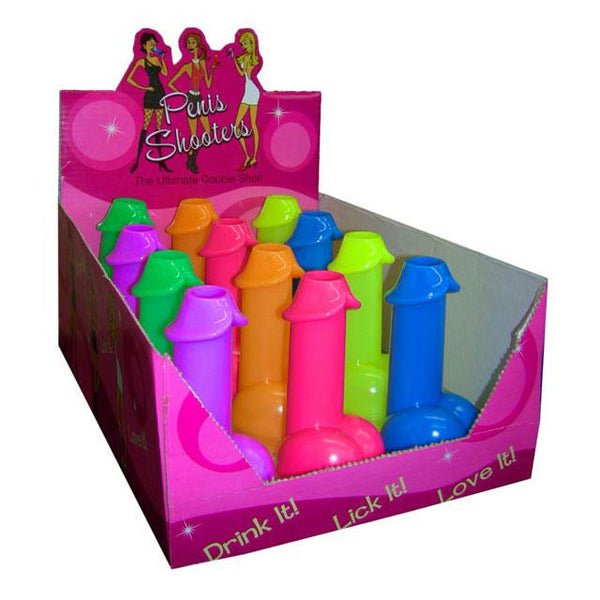 Penis Shooters Display of 12 (Neon)