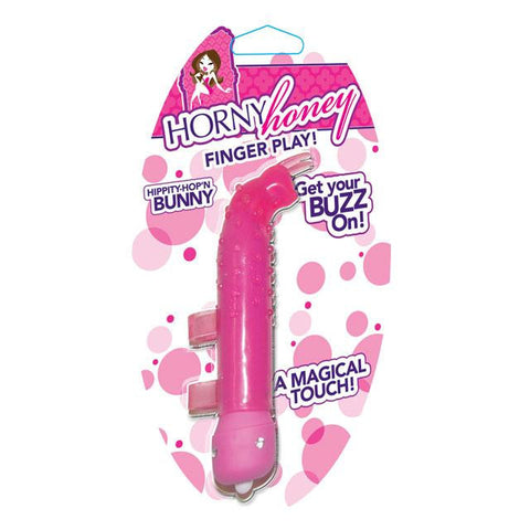 Horny Honey Finger Play Bunny (Pink/Clear)