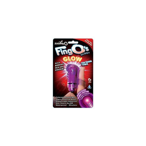 Screaming O FingO Glow Nubby (Purple) Box of 6