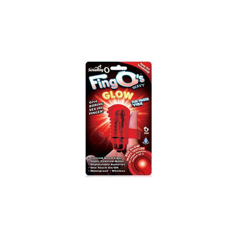 Screaming O FingO Glow Wavy (Red) Box of 6