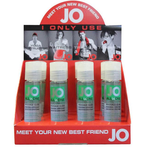 JO Massage Glide Cucumber 1oz (Display of 12)