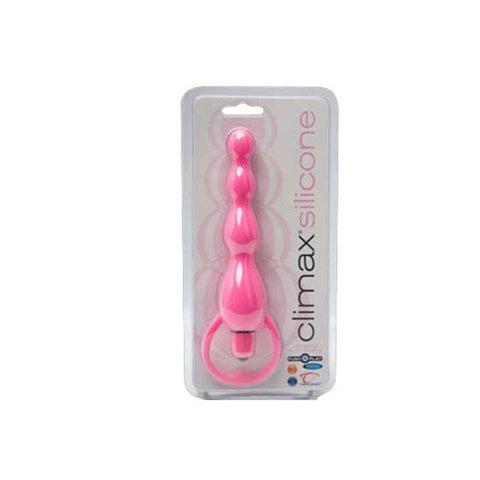 Climax Silicone Vibrating Bum Beads (Pink)