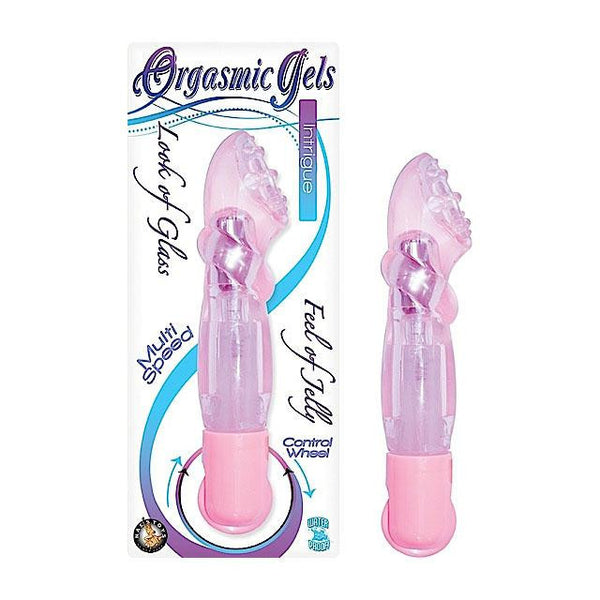 Orgasmic Gels Intrigue 5.5in. Multispeed Waterproof Clit Stimulating Vibe (Pink)