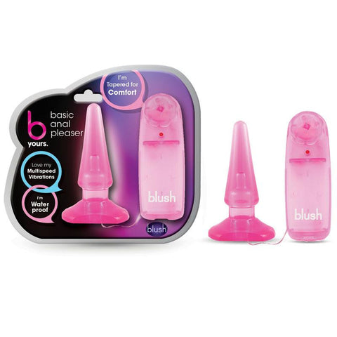 Blush Anal Pleaser Vibrating Anal Plug (Pink)