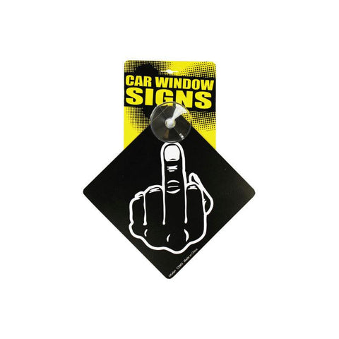 Car Sign Middle Finger (4pk)