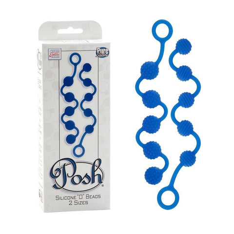 Posh Silicone O Beads - Blue