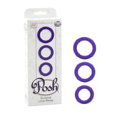 Posh Silicone Love Rings - Purple