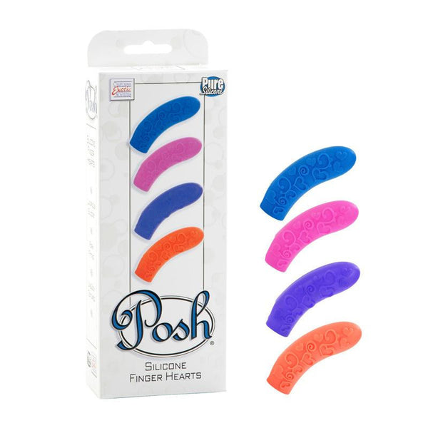 Posh Silicone Finger Teasers - Hearts