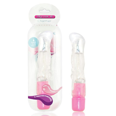 Blush Charmer Waterproof G Spot Vibe (Clear/Pink)