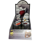 Earthly Body Edible Heart Candle Counter Display (12 assorted candles)